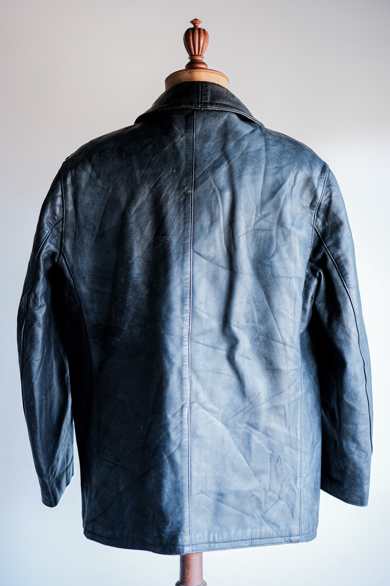 ［~60's］French Vintage Le Corbusier Leather Work Jacket Size.56