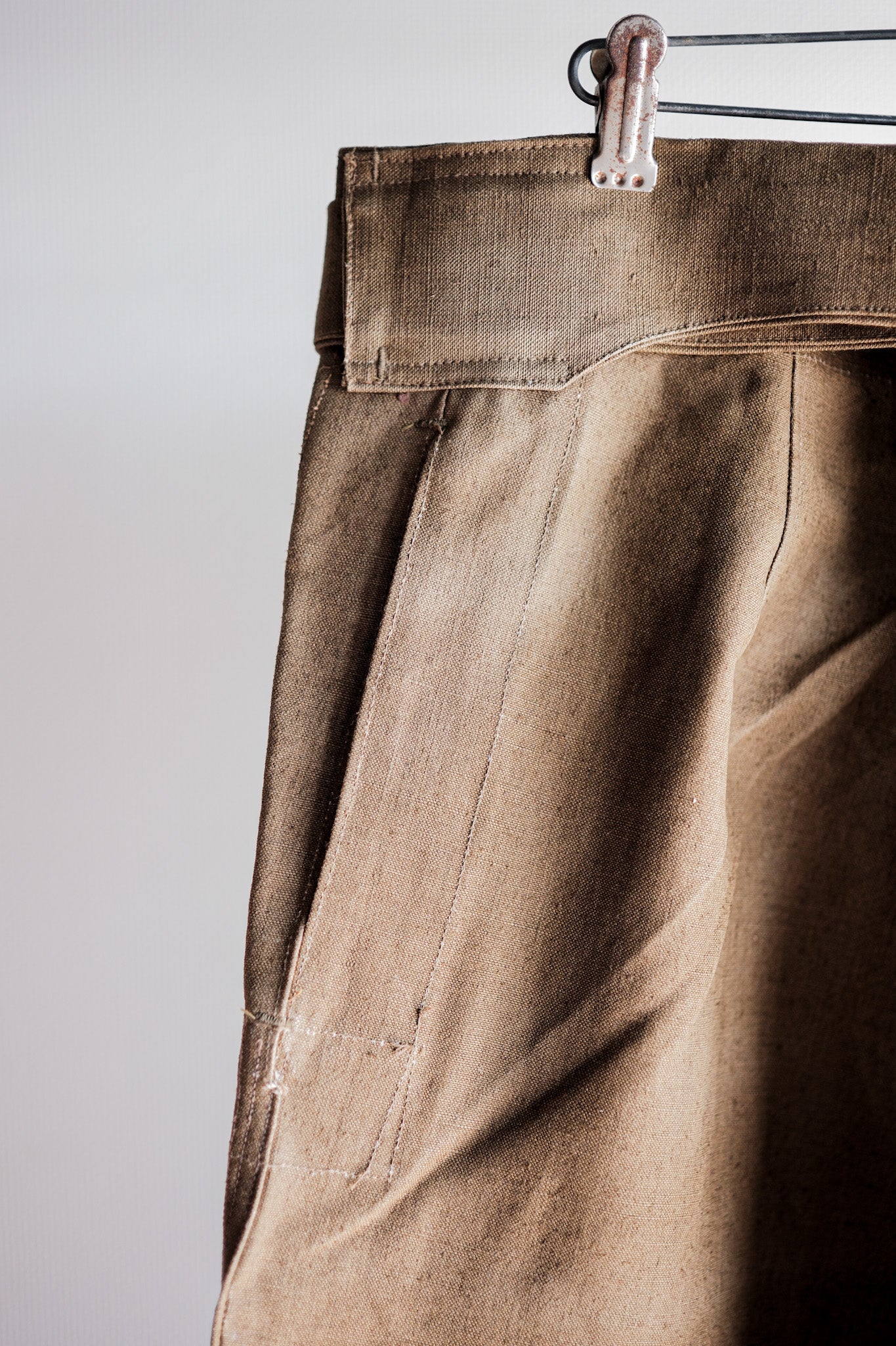 ［~30's］French Army M35 Motorcycle Pants "Linen Type" "Dead Stock"