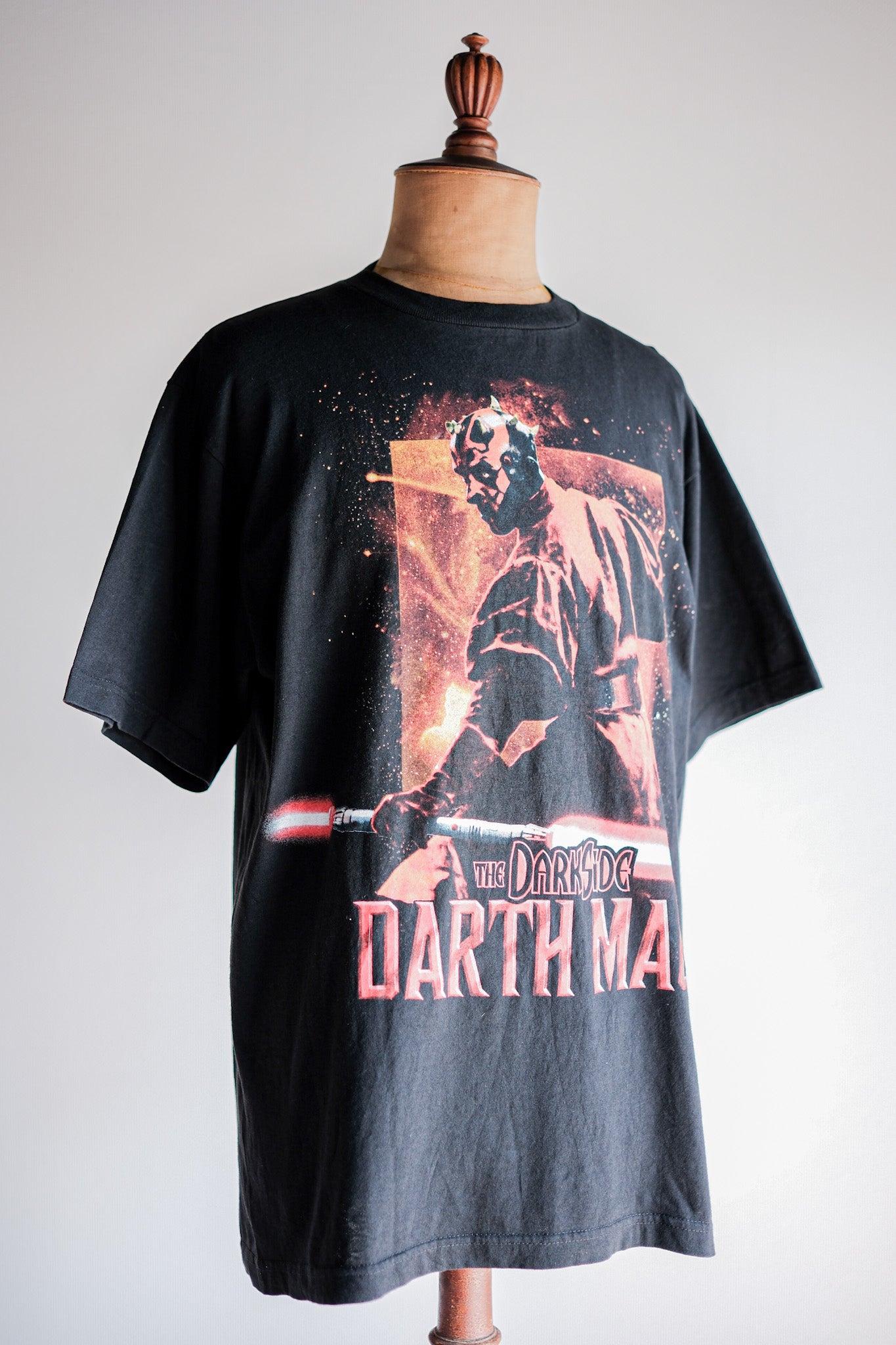 [~ 90's] เสื้อยืดพิมพ์หนังวินเทจขนาดเสื้อยืด "Star Wars Episode I" "Made in US.A"