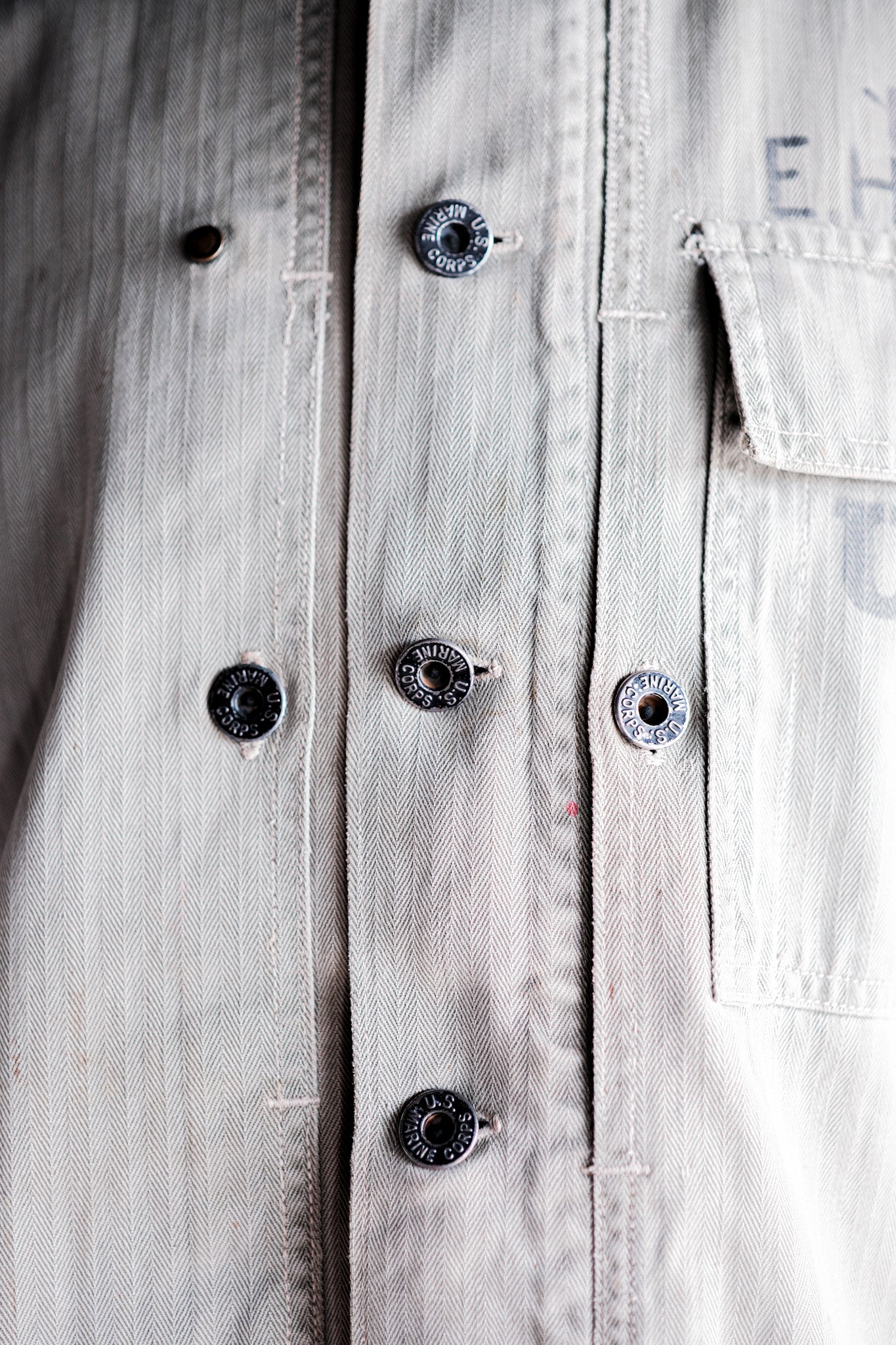 ［~40's］WWⅡ U.S.M.C P-44 HBT Utility Jacket "Hand Paint"