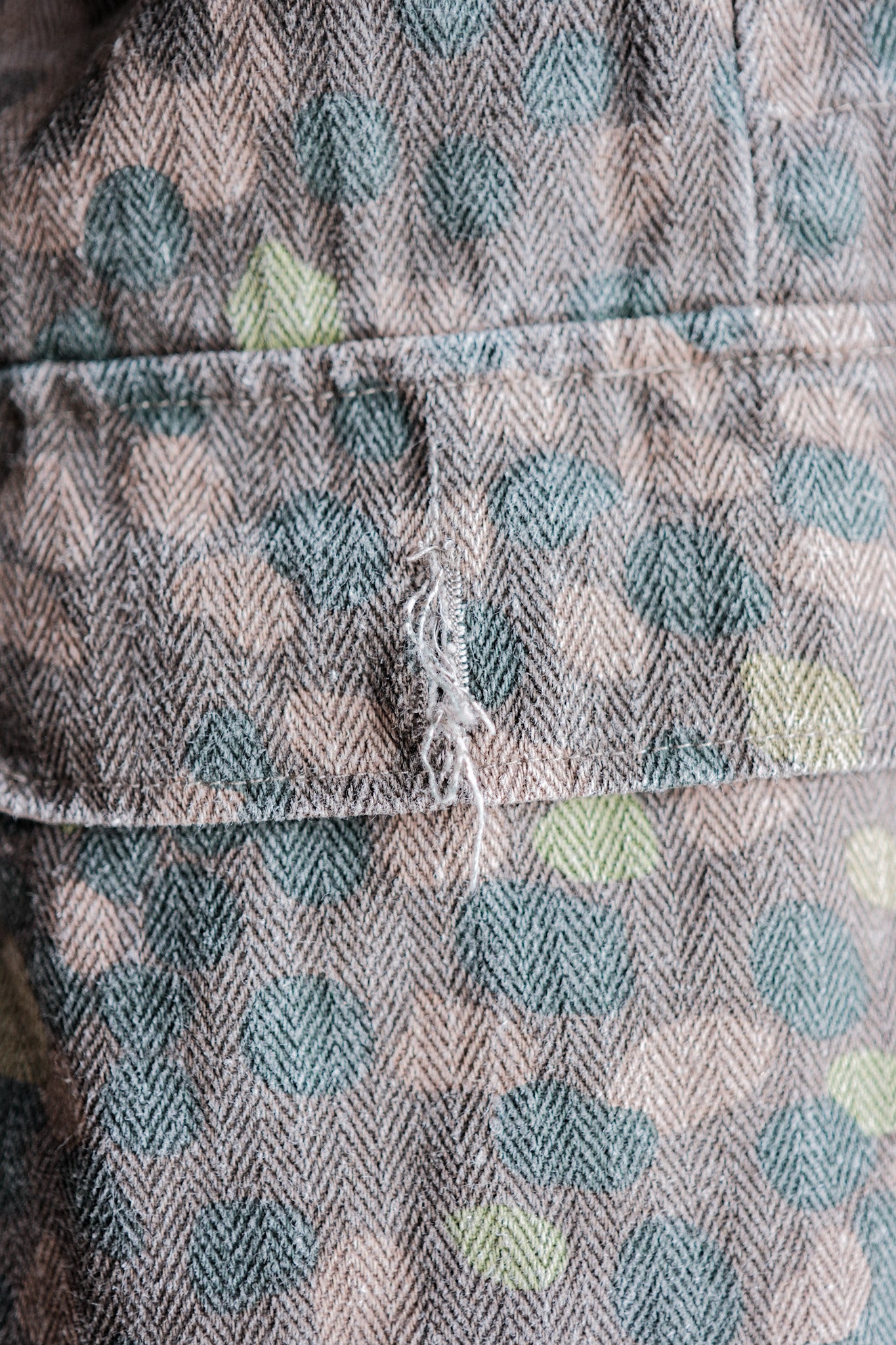 【~00's】German Waffen-SS Type Pea Dot Camouflage M44 HBT Field Jacket "Reproduction"