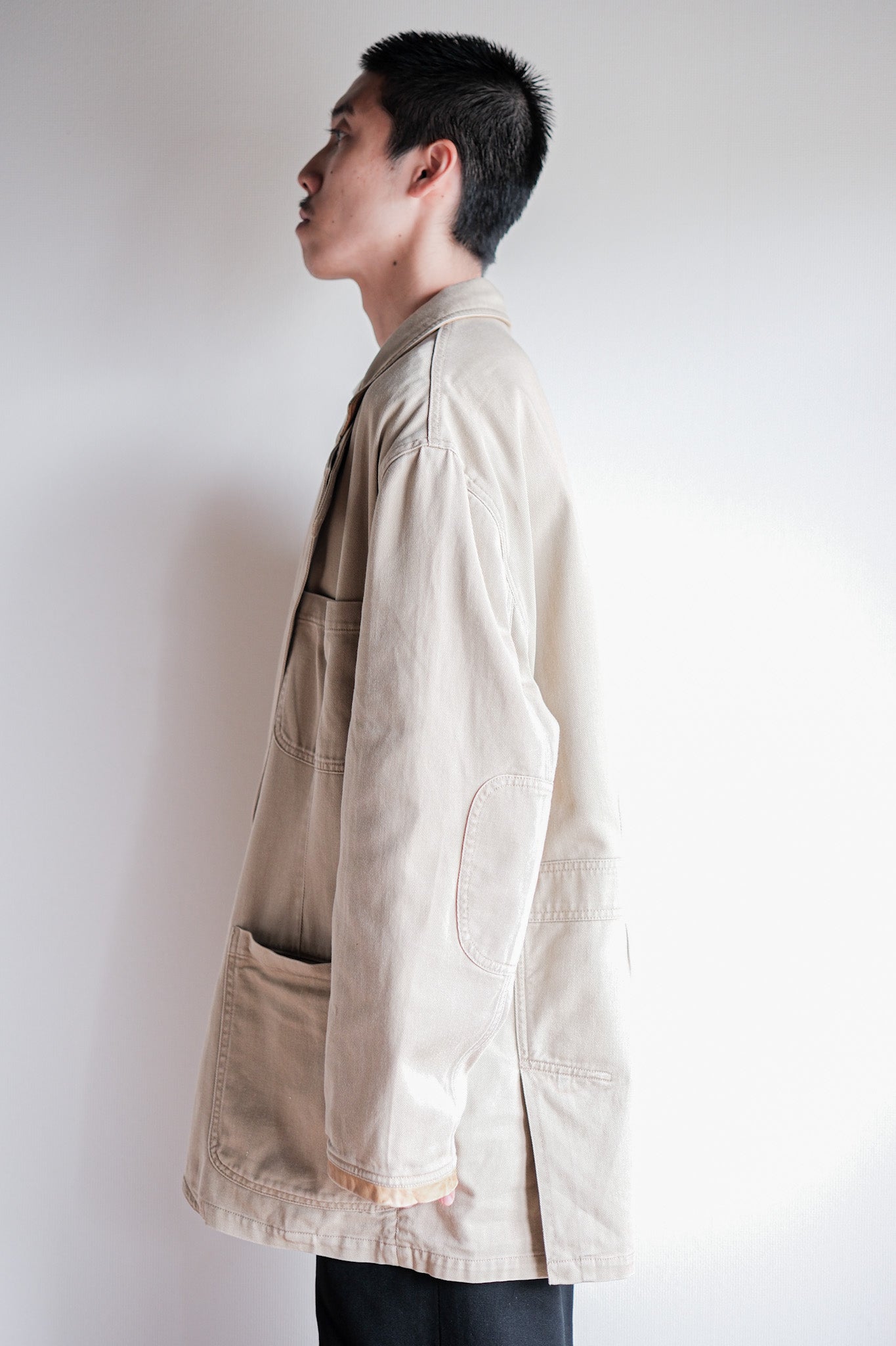 ［~90's］Willis&Geiger Cotton Safari Jacket With Chin Strap Size.L