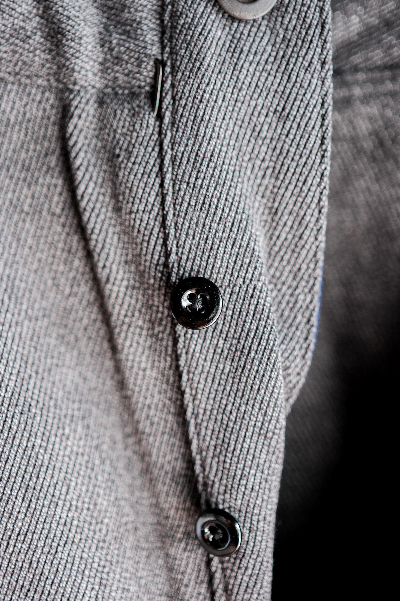 ［~30's］French Vintage Salt & Pepper Cotton Twill Work Pants "Dead Stock"