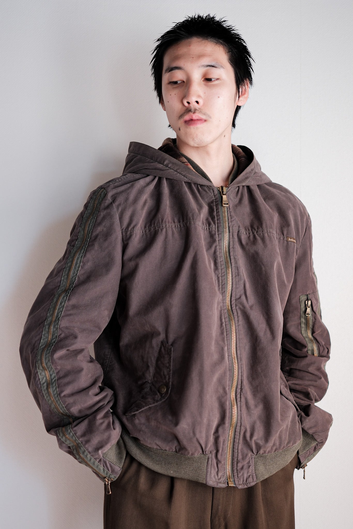 ［~00's］Old DOLCE & GABBANA Zip Up Hooded Jacket Size.L
