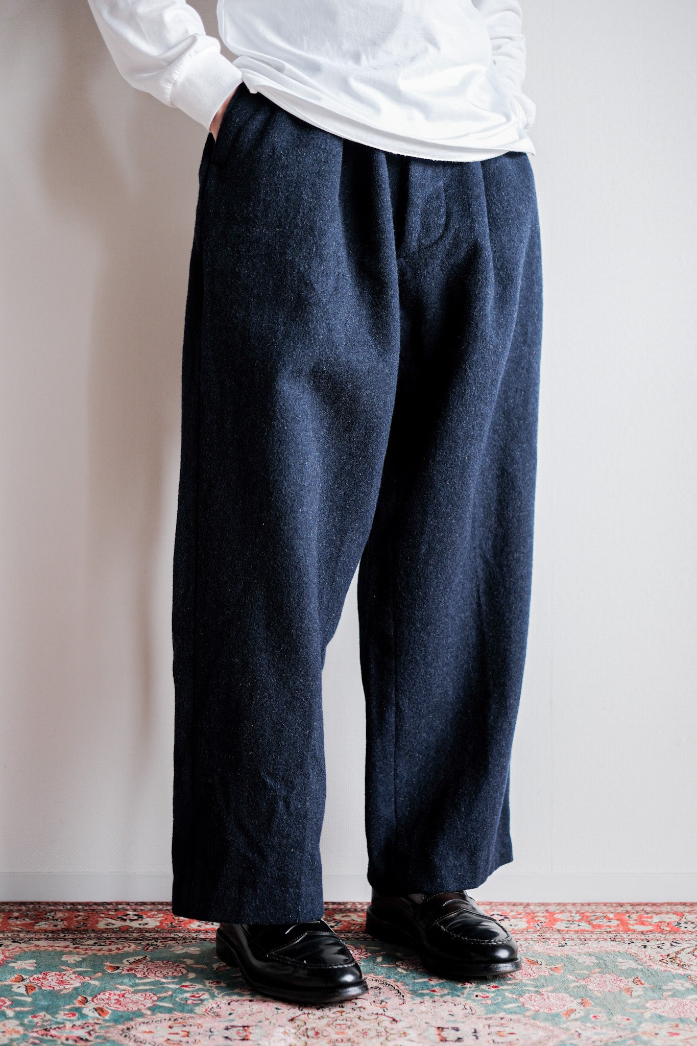 【~40's】French Army SSA Hospital Wool Trousers Size.1A