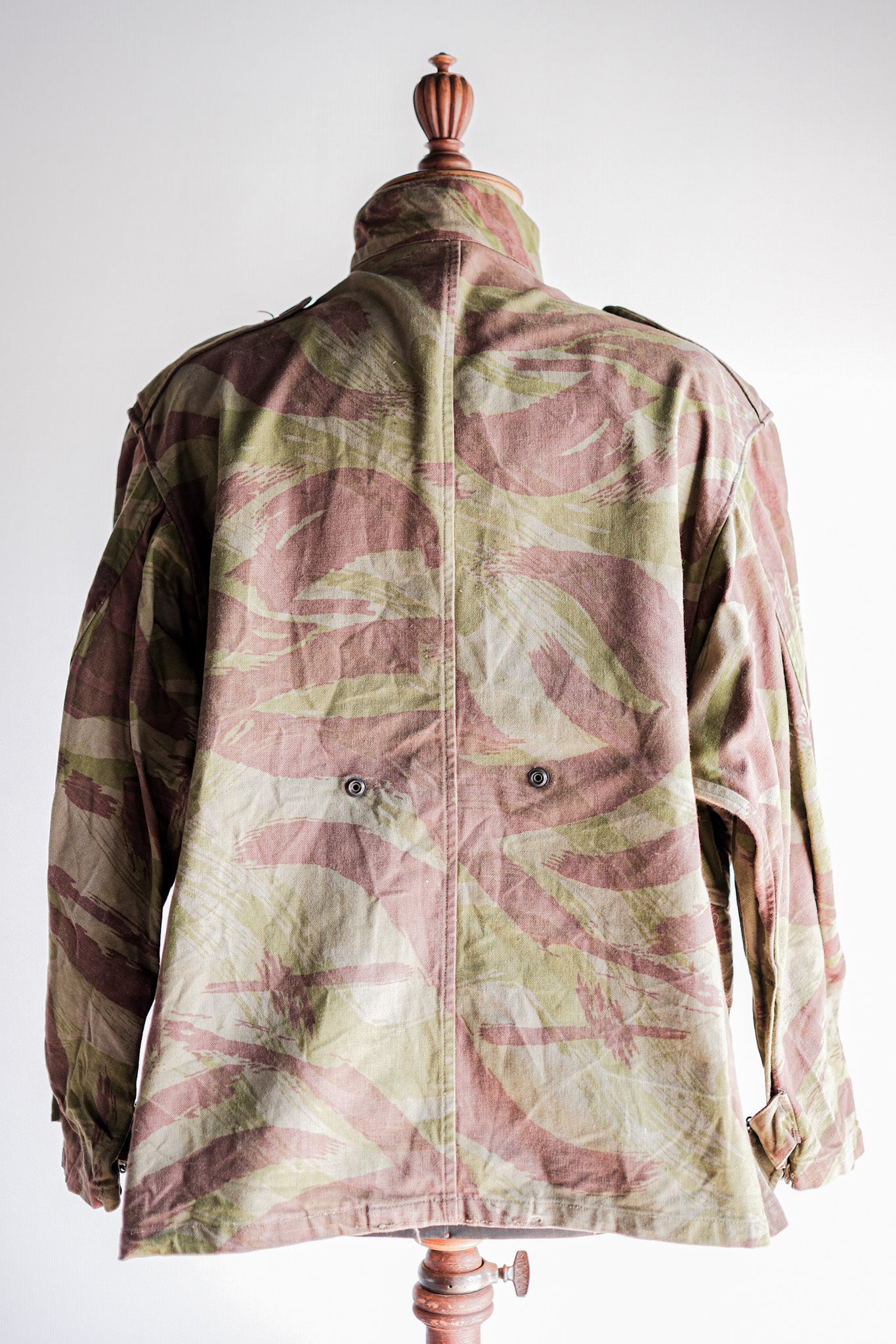 [~ 50 년대] 프랑스 군대 tap47/52 도마뱀 위장 낙하산 낙하산 재킷