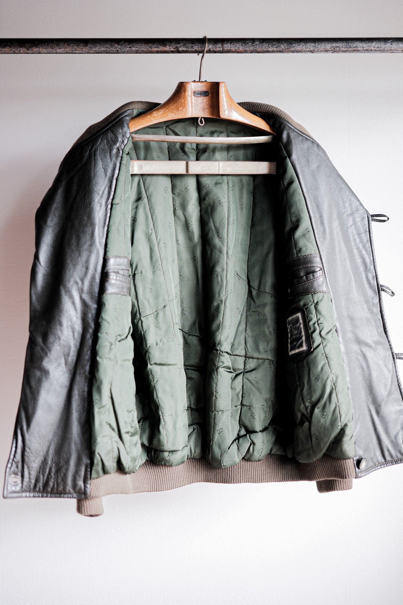 ［~80’s］Old Christian Dior Shawl Collar Leather Blouson Size.50