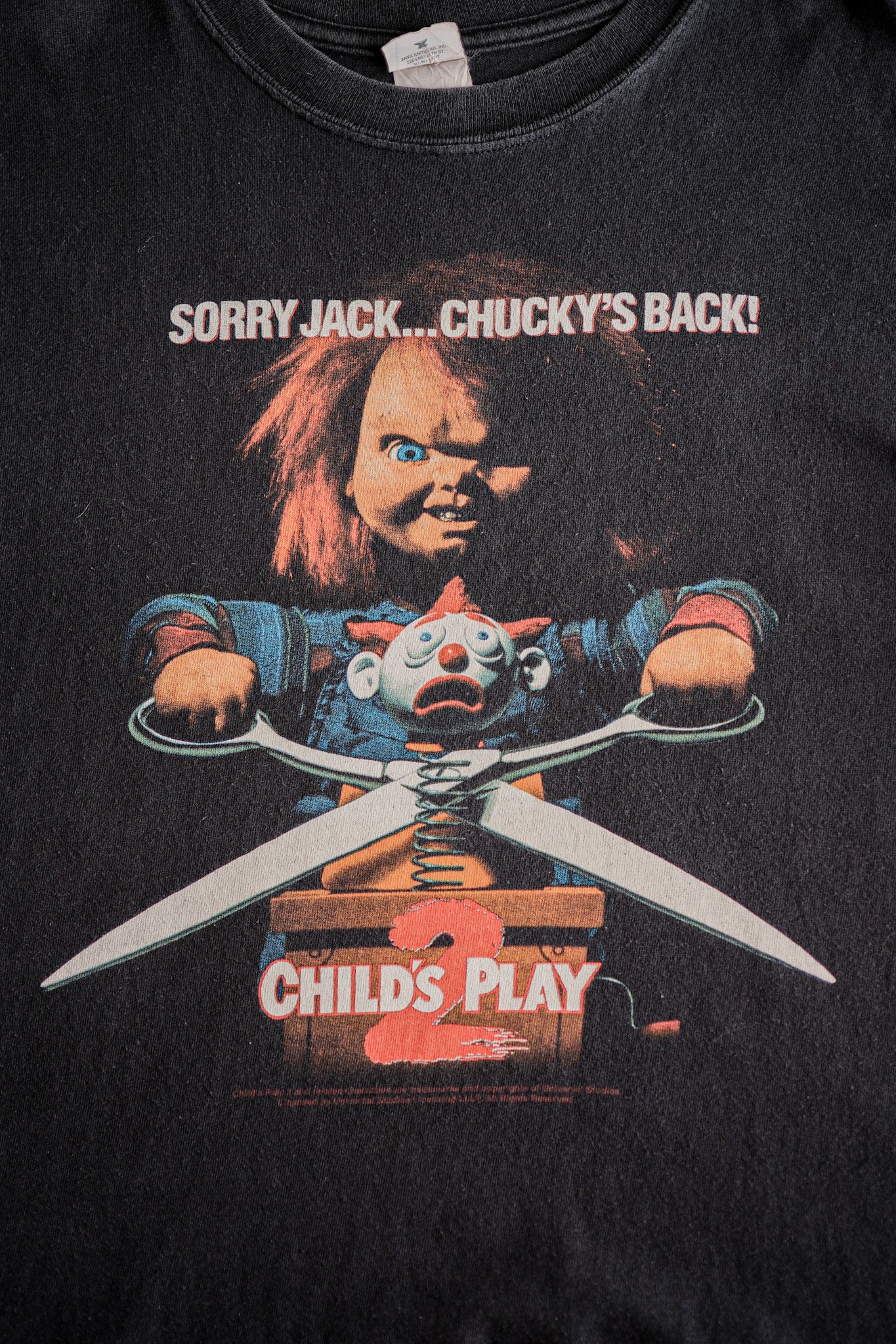 [~ 00's] Vintage Movie Print T-Shirt Size.l ​​"Child's Play 2"