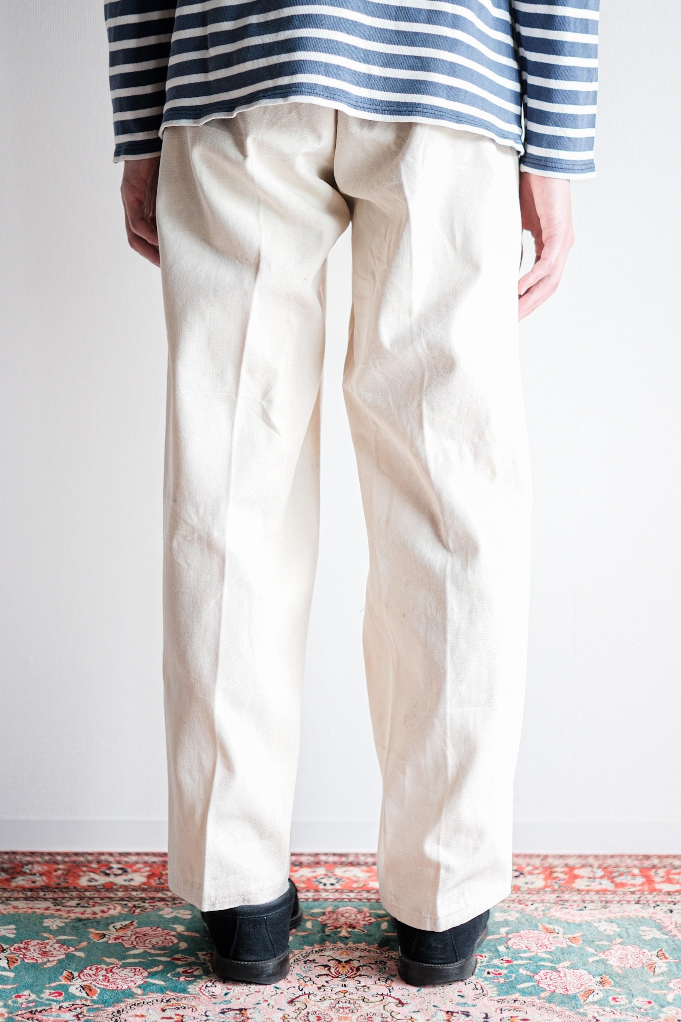 ［~20’s］French Army Cotton Linen Trousers “Dead Stock”