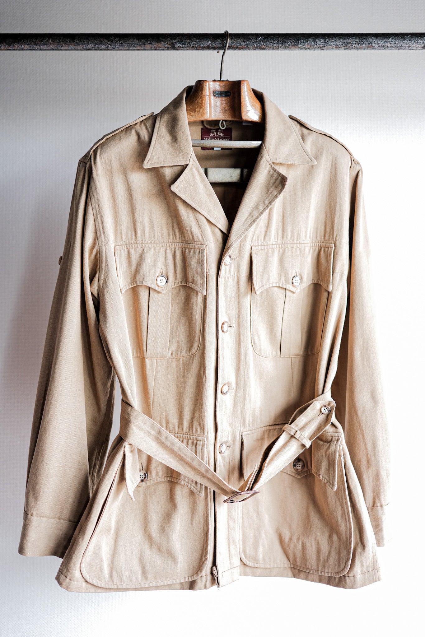 ［~80's］Willis&Geiger Australian Bush Jacket Size.38 "Made in U.S.A."