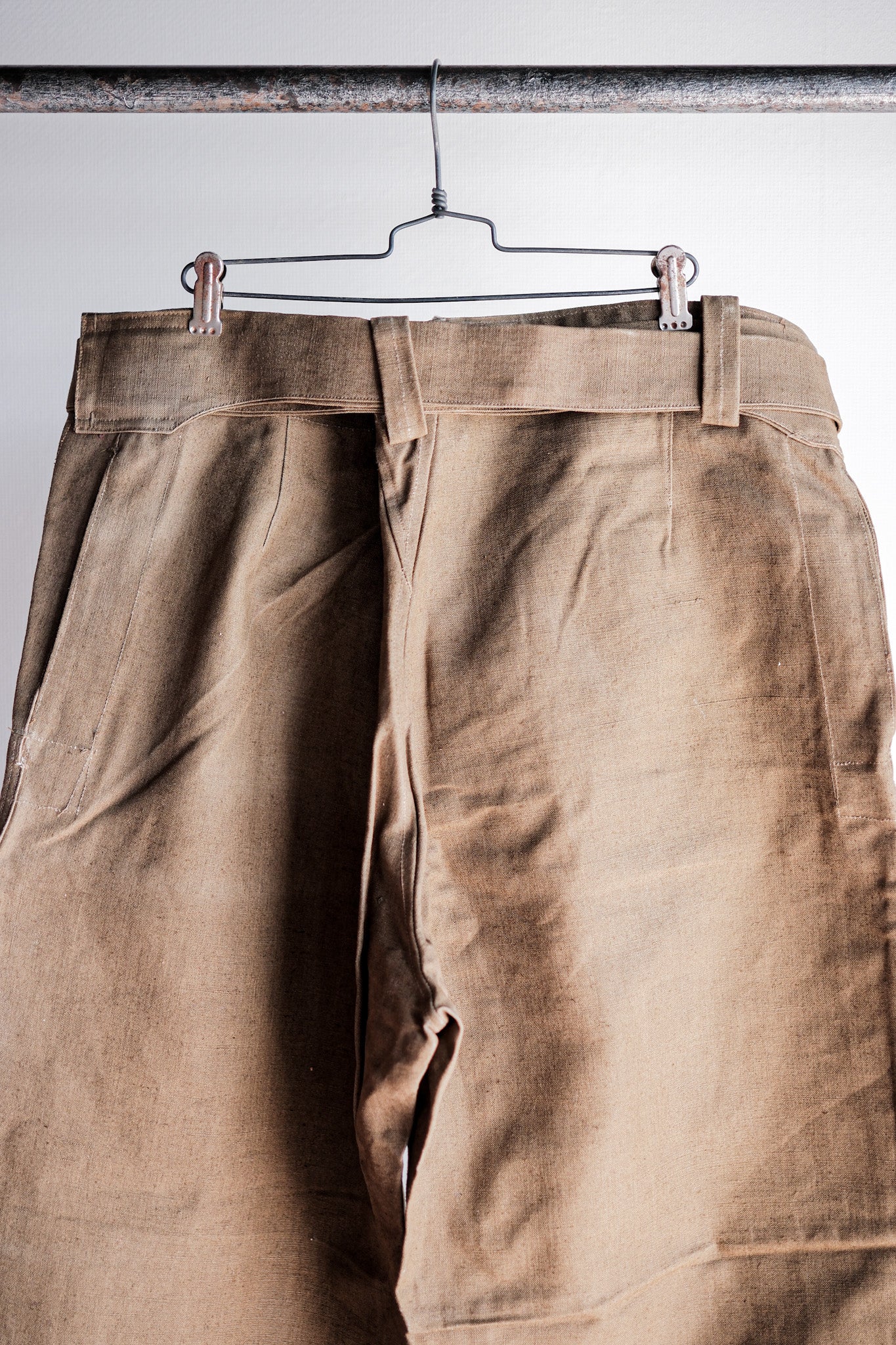 ［~30's］French Army M35 Motorcycle Pants "Linen Type" "Dead Stock"