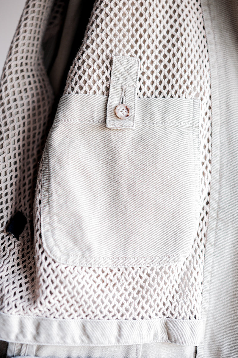 [~90's]Willis&Geiger Cotton Safari Jacket With Chin Strap ไซส์L