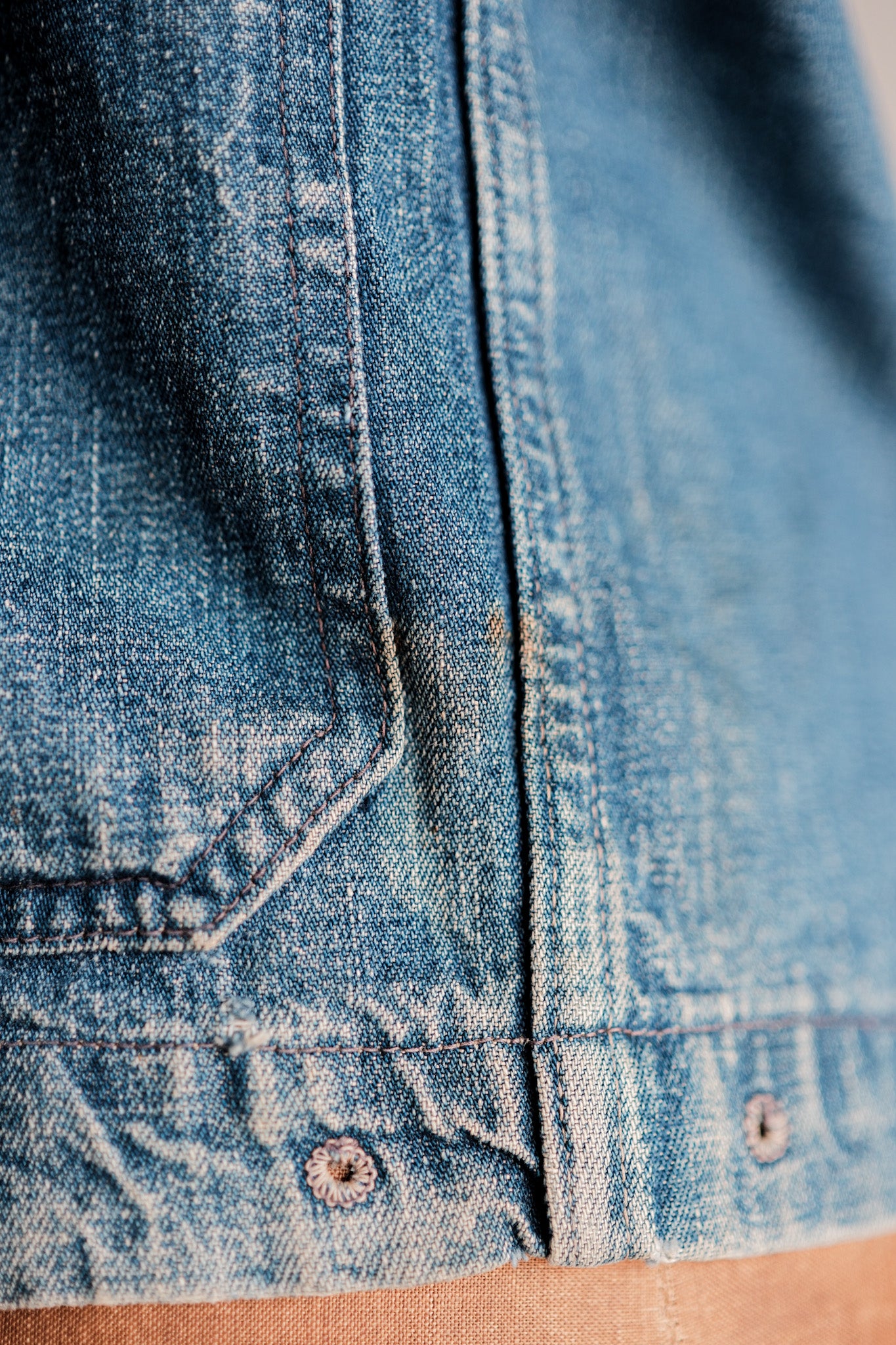 ［~40’s］WWⅡ U.S.NAVY Shawl Collar Denim Coverall