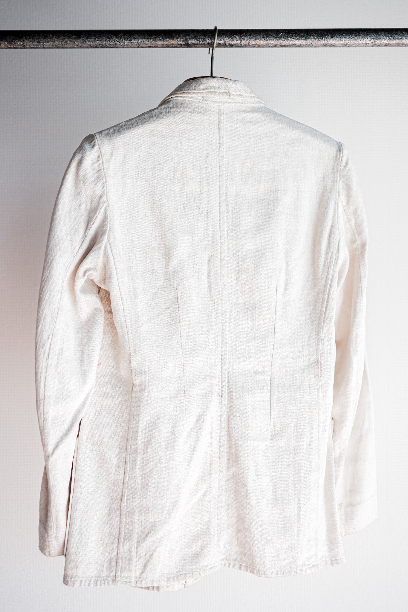 ［~30's］German Army Drillich HBT Linen Jacket "Unusual Pattern"