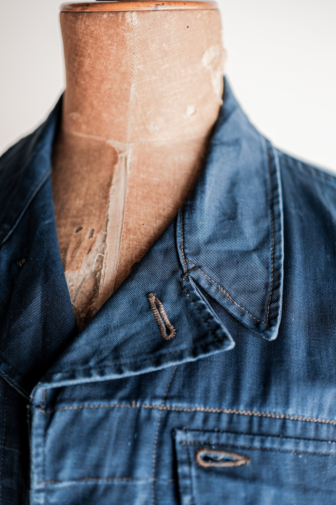 ［~60’s］Royal Canadian Navy Indigo Cotton Twill Work Jacket Size.N2