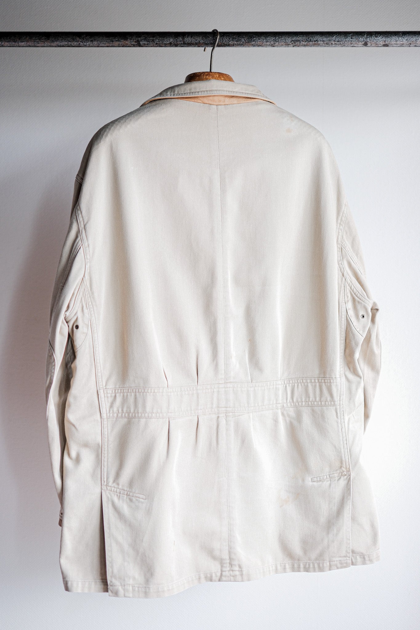 ［~90's］Willis&Geiger Cotton Safari Jacket With Chin Strap Size.L