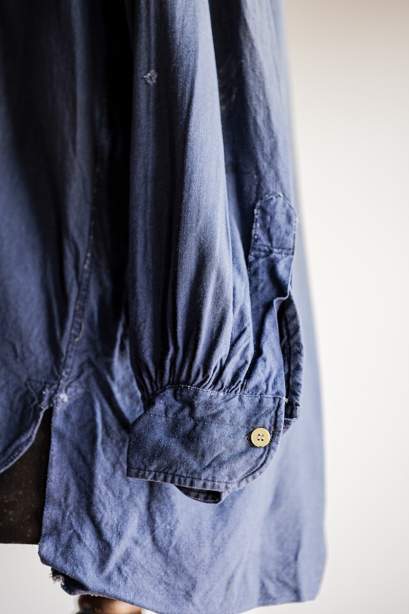［~40’s］French Vintage Indigo Linen Work Shirt