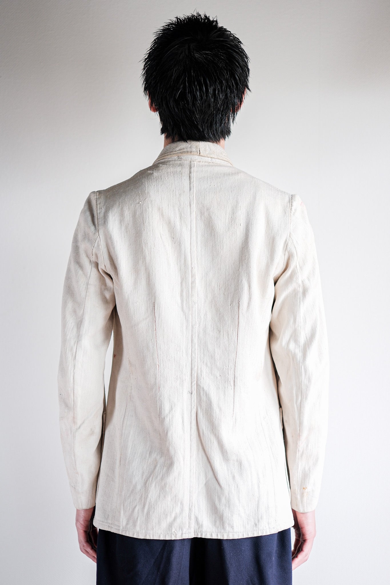 ［~30's］German Army Drillich HBT Linen Jacket "Unusual Pattern"