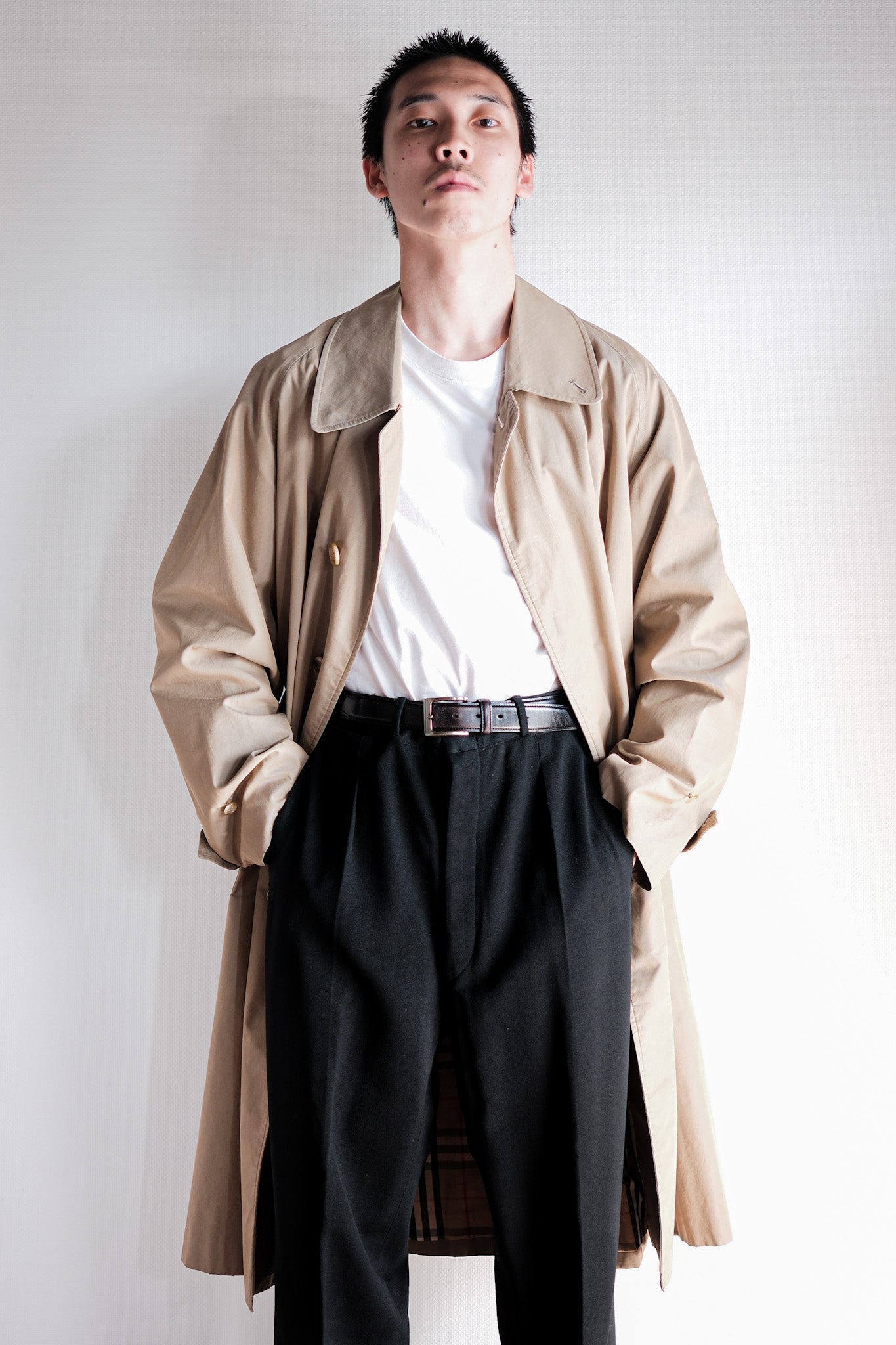 80's】Vintage Burberrys Single Raglan Balmacaan Coat C100 Size.48REG