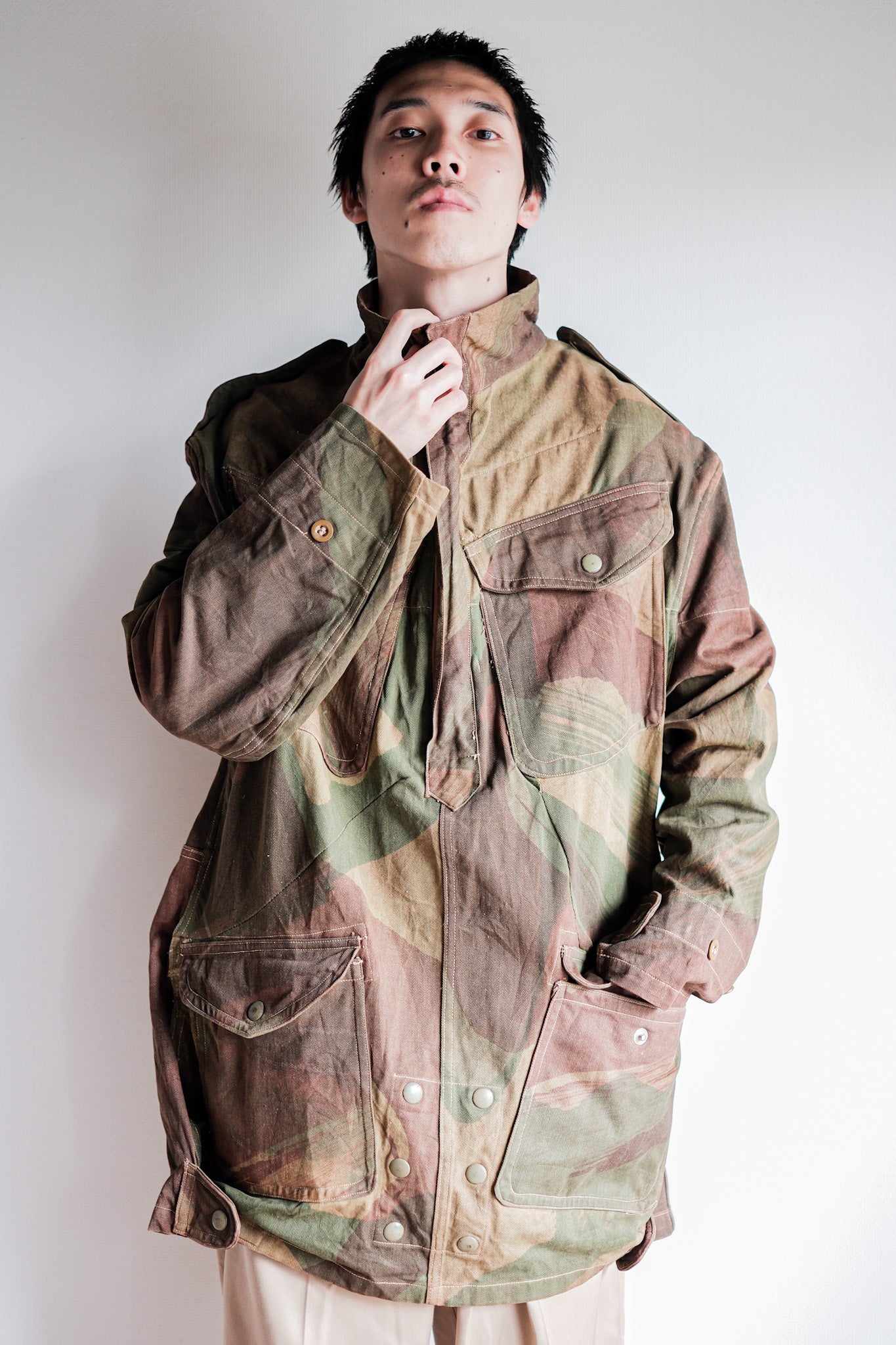 50's】British Army Airborne Troops Brushstroke Camouflage Denison Smo