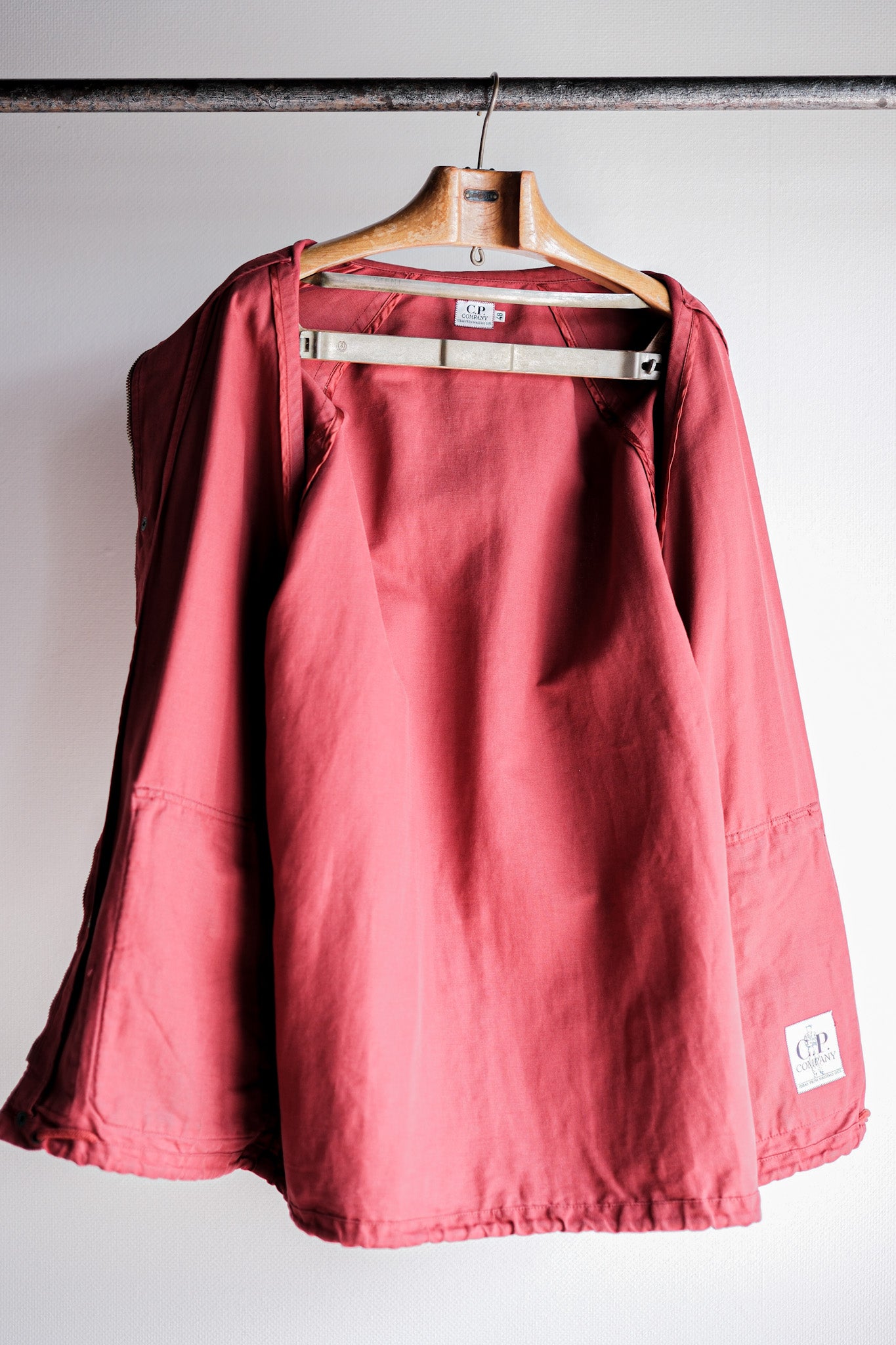 ［~80’s］Old C.P.Company Garment Dyed Cotton Linen Parka Size.48