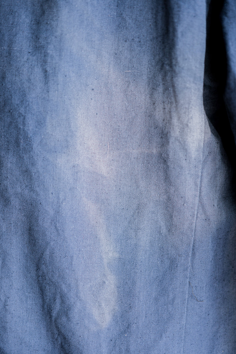 [~40's] เสื้อแจ็คเก็ตผ้าฝ้ายลาย Drillich Indigo ของกองทัพเรือเยอรมัน "Kriegsmarine"