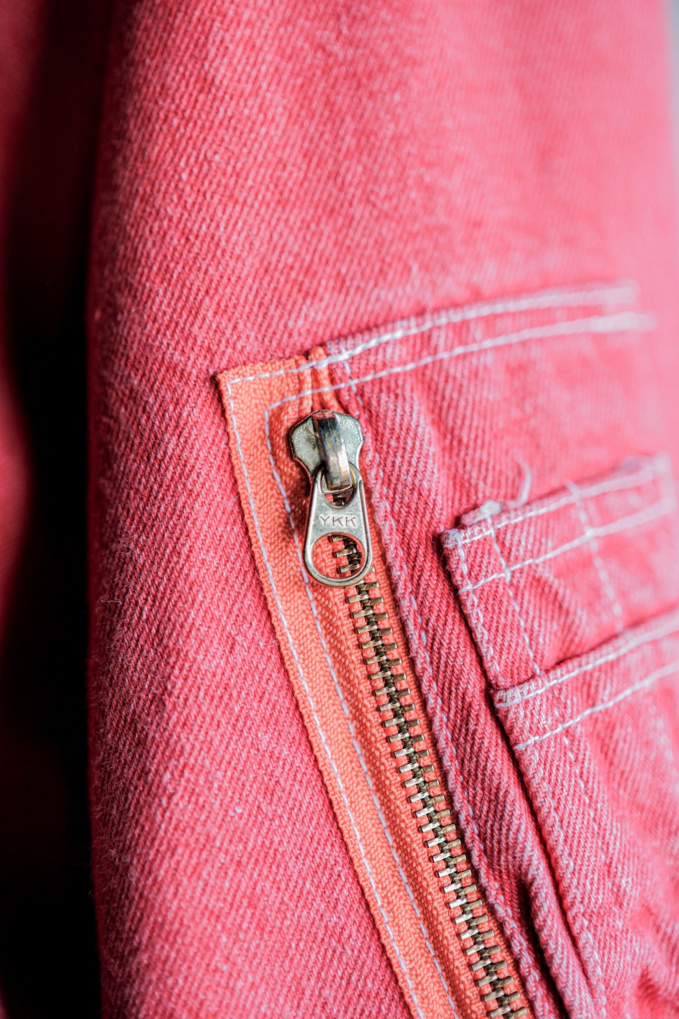 【~90's】Old PINK HOUSE Red Denim Blouson