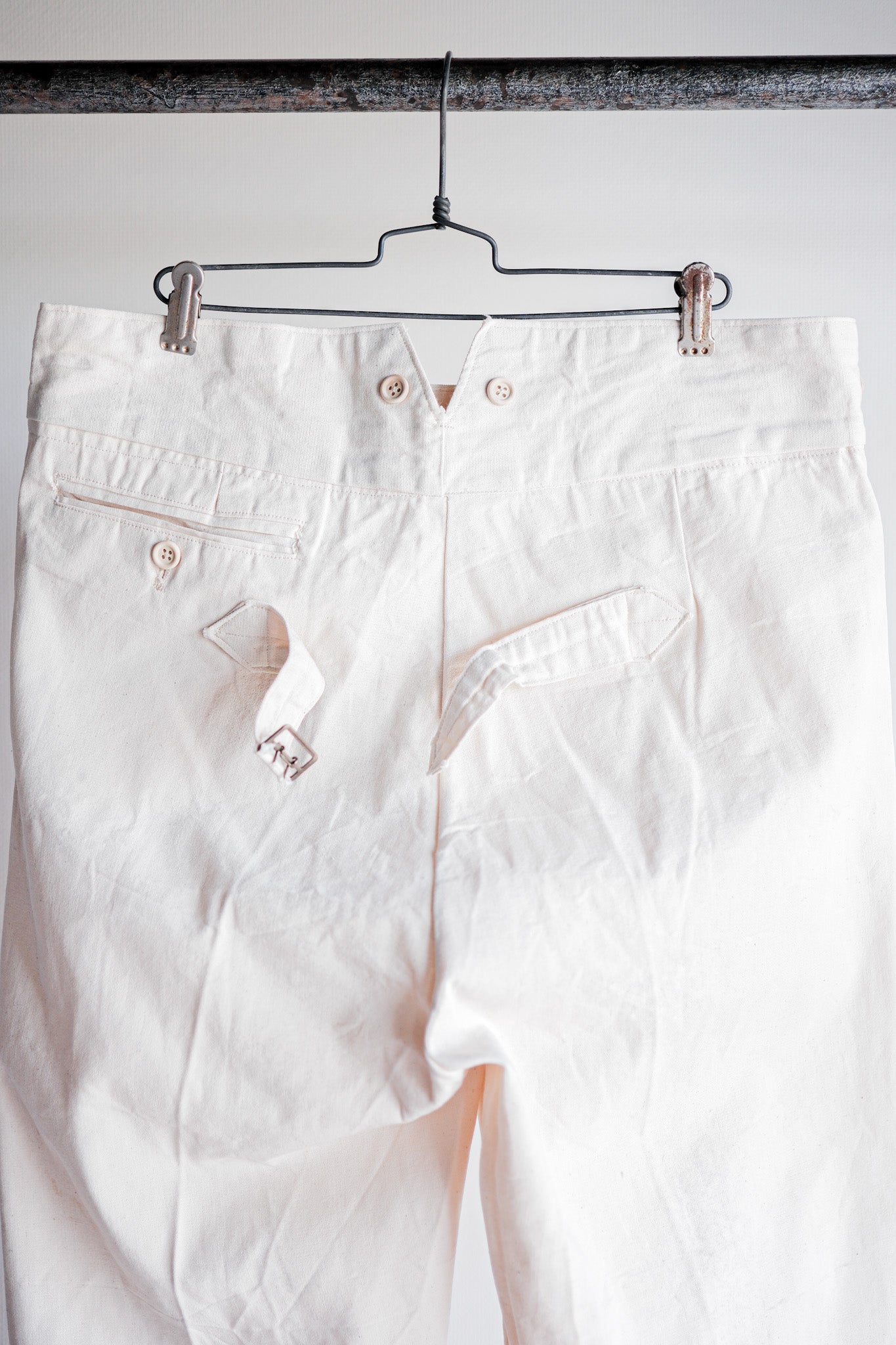 ［~20’s］French Army Cotton Linen Trousers “Dead Stock”