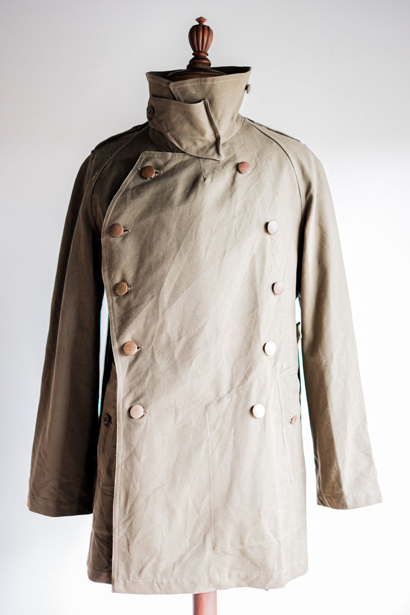 【~40's】French Army M38 Double Breasted Motorcycle Jacket Size.2 "1st Type" "Dead Stock"