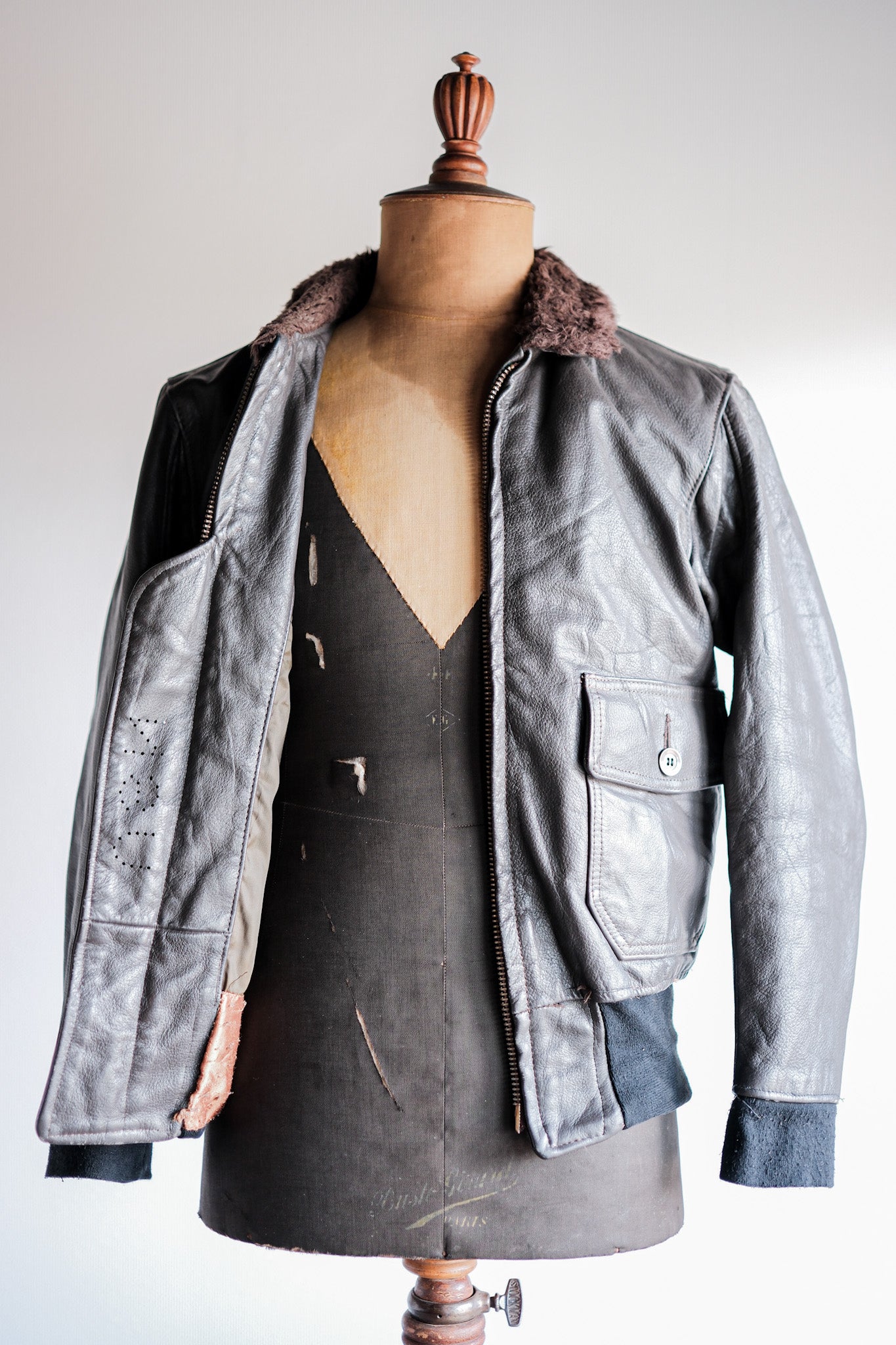 【~60's】U.S.NAVY G-1 Leather Flight Jacket Size.36
