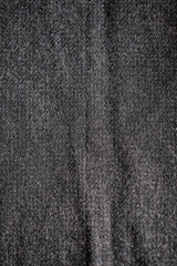 [~30's] French Vintage Grey Wool Hunting Jacket With Chin Strap "Boro"