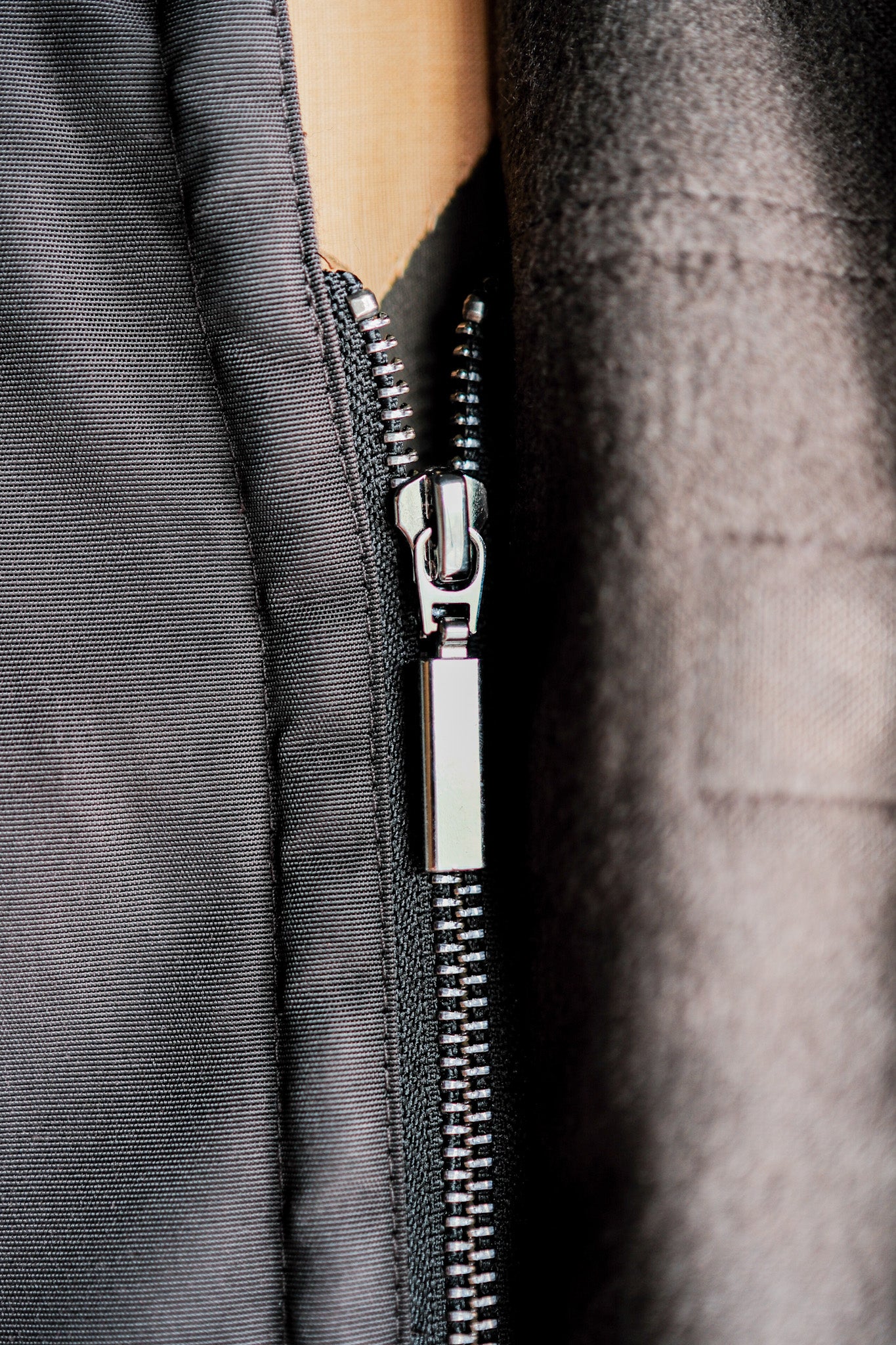 ［~90's］Old Hermès Paris Dark Brown Polyamide Duffle Coat Size.54