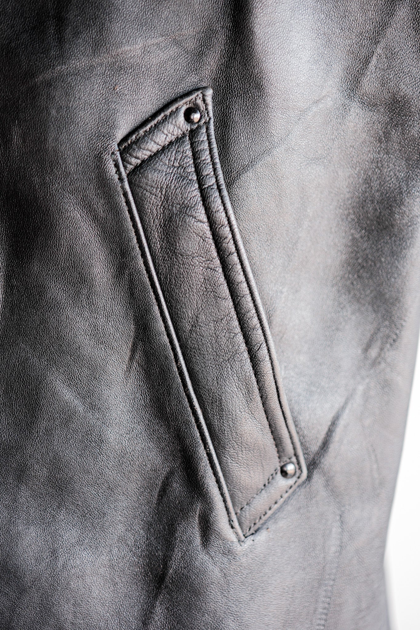 ［~60's］French Vintage Le Corbusier Leather Work Jacket Size.56