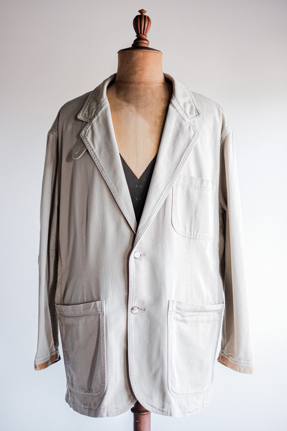 ［~90's］Willis&Geiger Cotton Safari Jacket With Chin Strap Size.L
