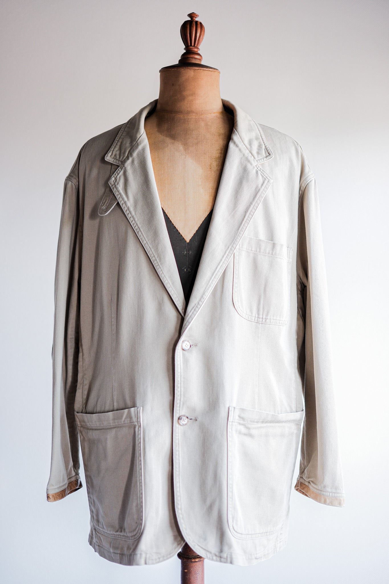 [~90's]Willis&Geiger Cotton Safari Jacket With Chin Strap Size.L