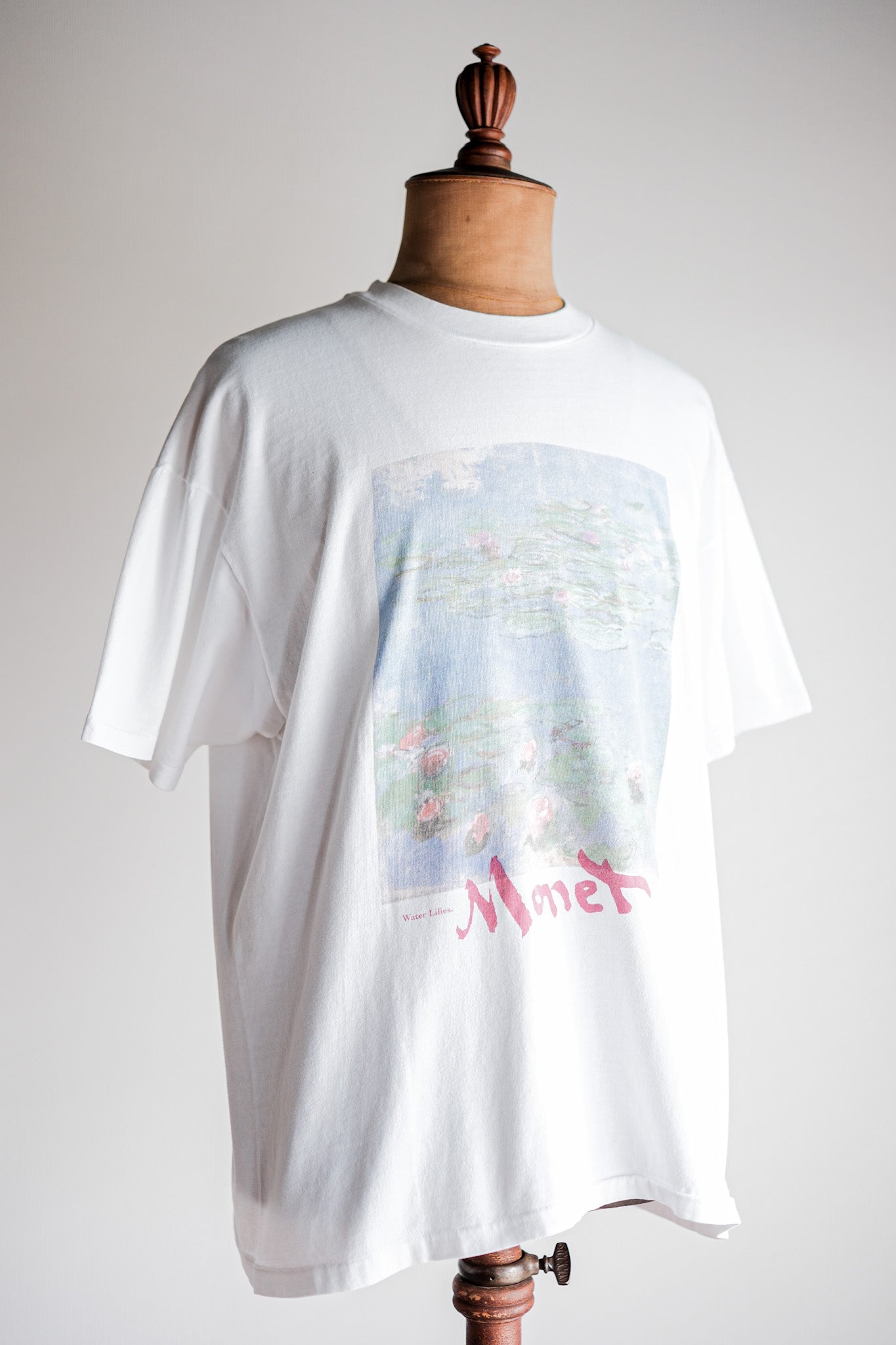 [~ 90's] Vintage Art Print T-shirt size.xl "Claude Monet" "Lys Water" "Made in U.S.A."