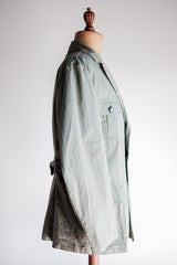[~ 40's] German Vintage Green Chambray 4 กระเป๋าเสื้อแจ็คเก็ตงาน“ Dead Stock”