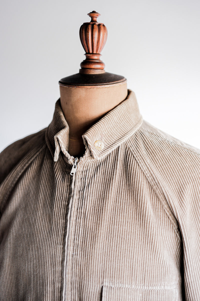 [~80's] Vintage Aquascutum Raglan Sleeve สีน้ำตาล Corduroy Blouson