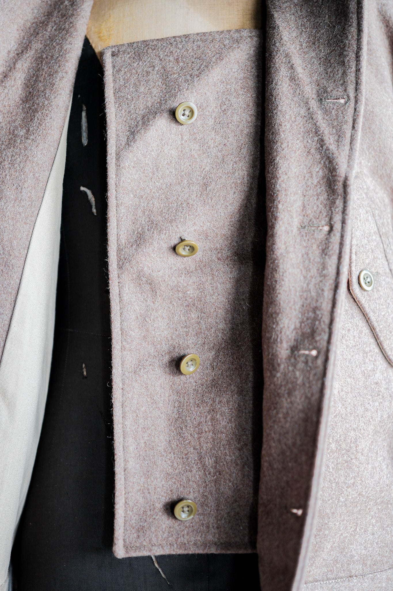 ［~50's］French Army Wool Jacket With Chin Strap Size.42 "Dead Stock"