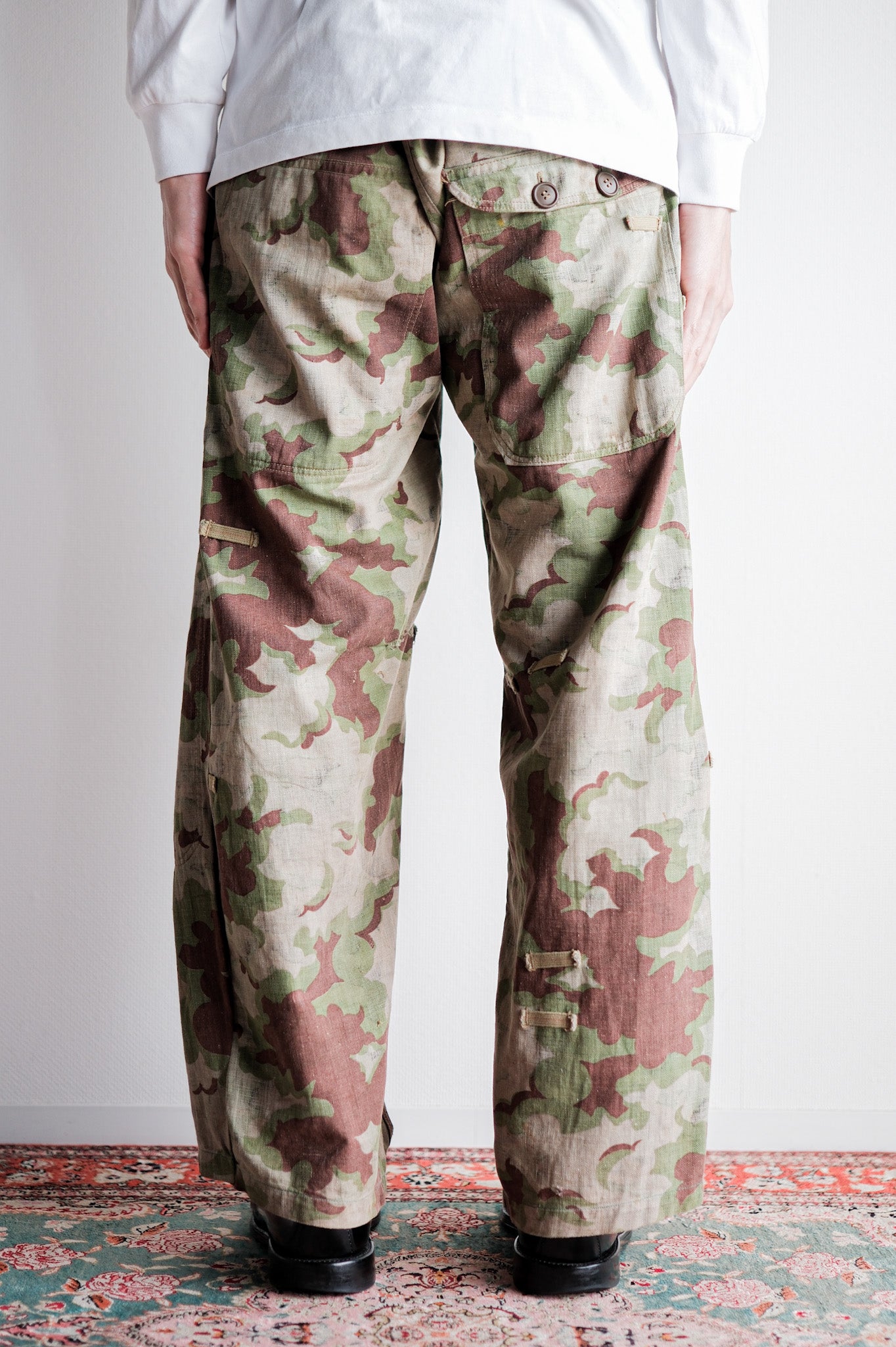 【~50's】Czechoslovakian Army Clouds Camouflage Reversible Trousers "Modified"