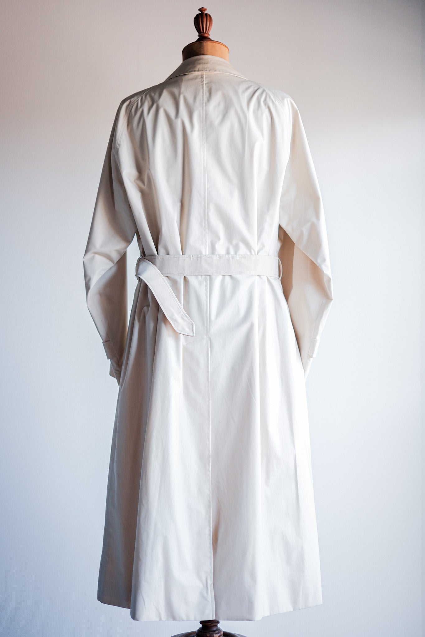 [~ 80 년대] 빈티지 버버리 싱글 raglan balmacaan 벨트 코트 크기 .50RL "Musou"
