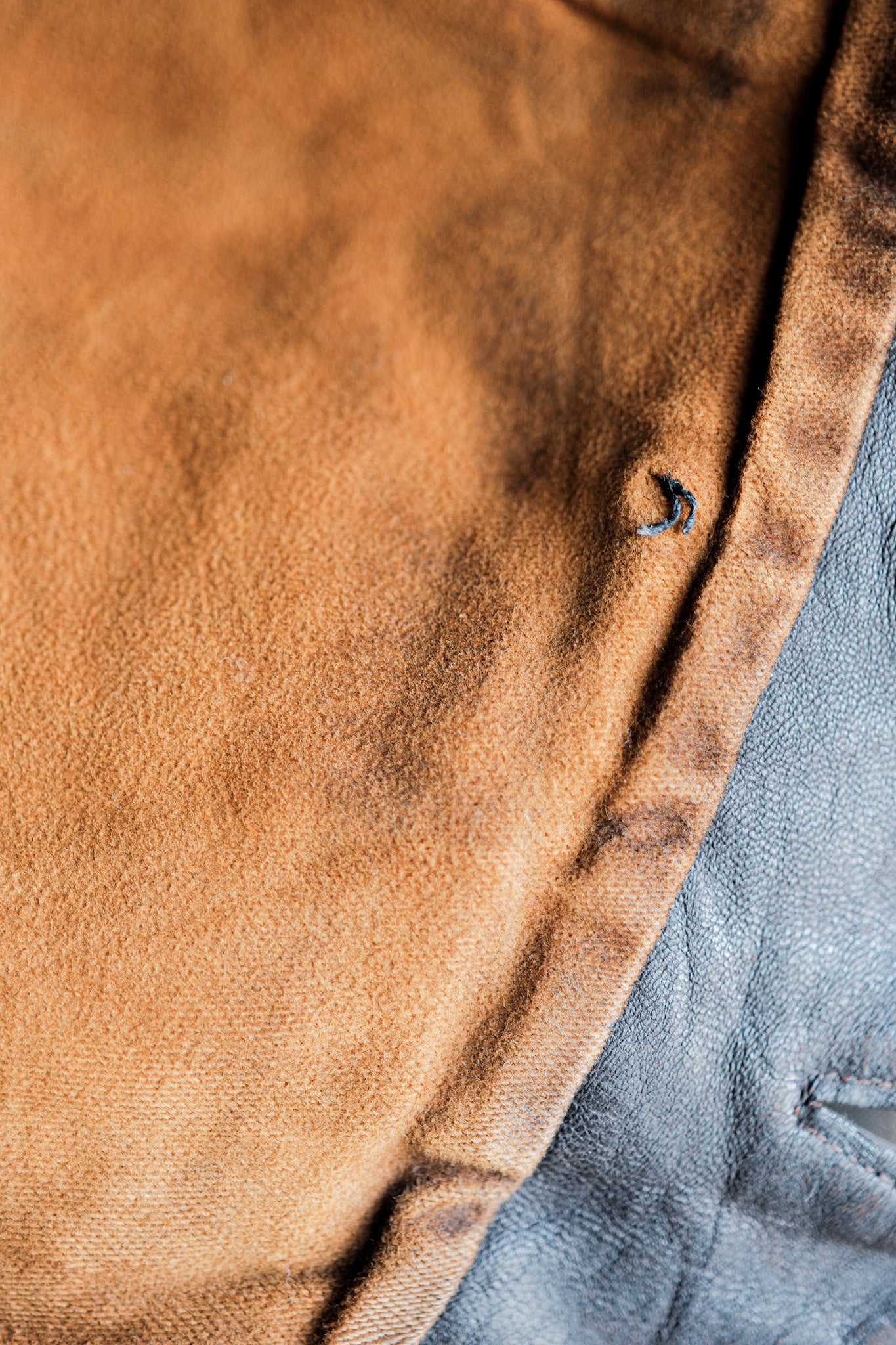 ［~40's］German Vintage Double Breasted Motorcycle Leather Jacket