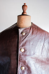 【~50's】Belgian Army Jerkin Leather Vest