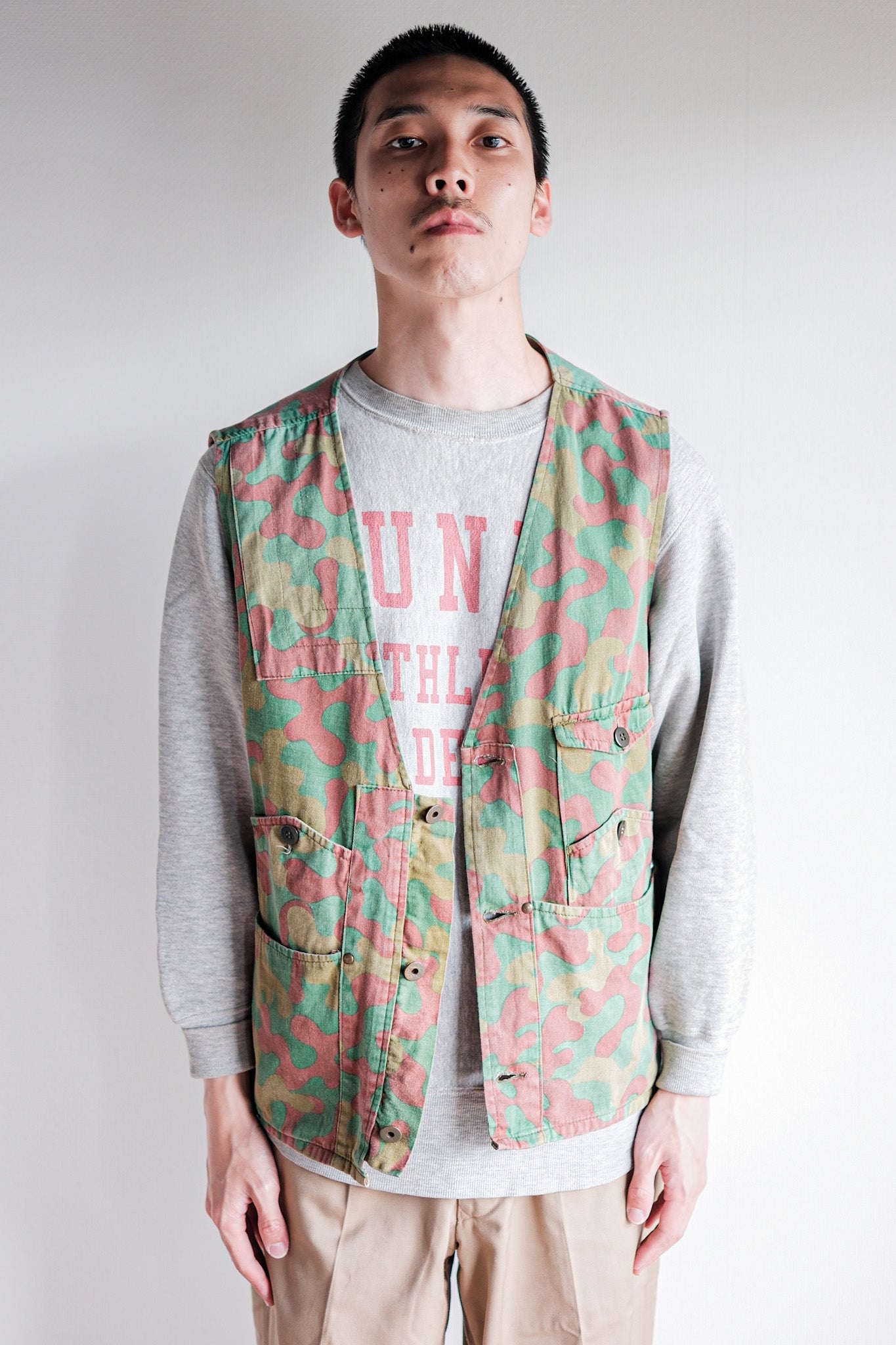 ［~60's］Italian Vintage San Marco Camouflage Hunting Vest