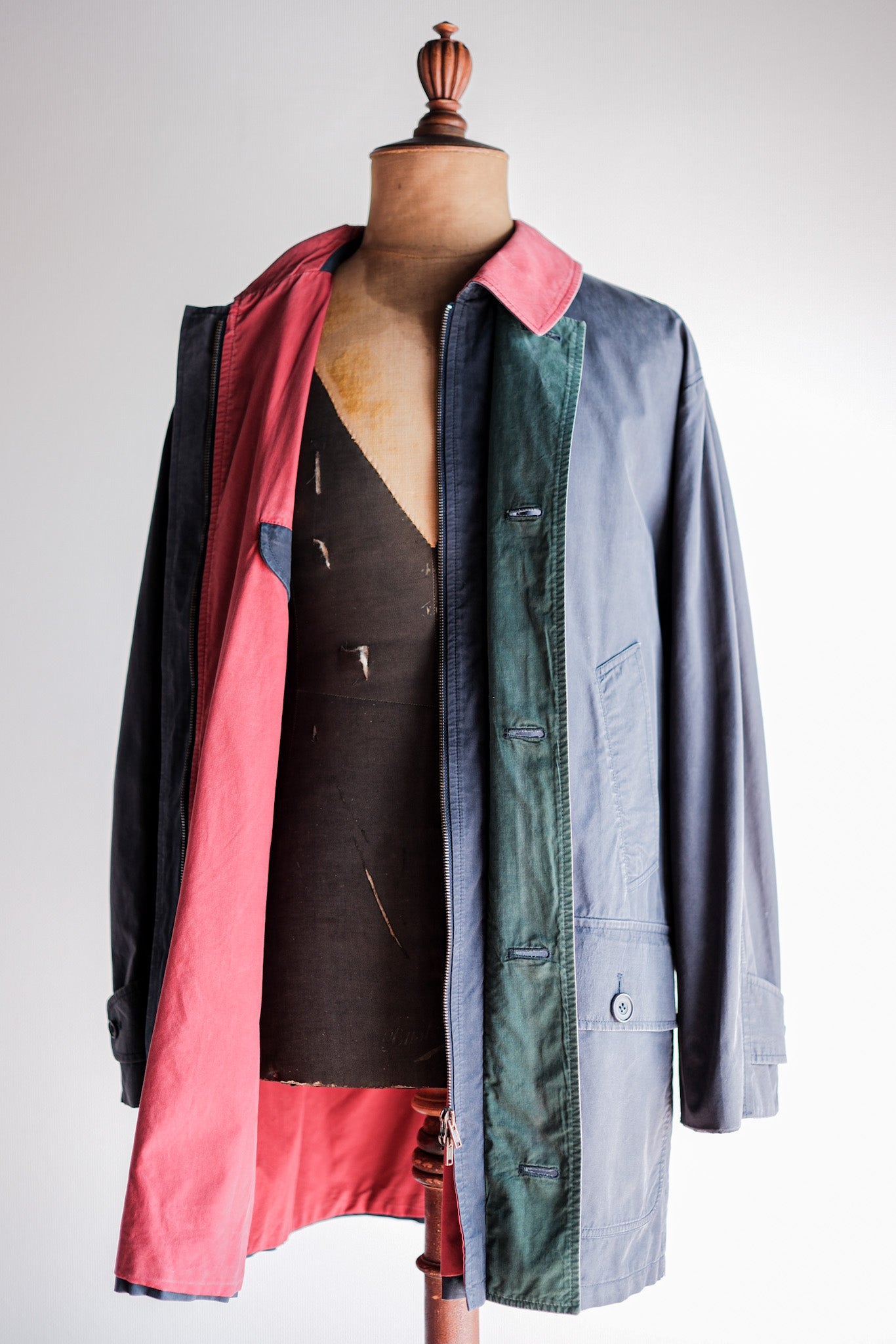 【~90's】Old INVERTERE 2 Tone Cotton Coat