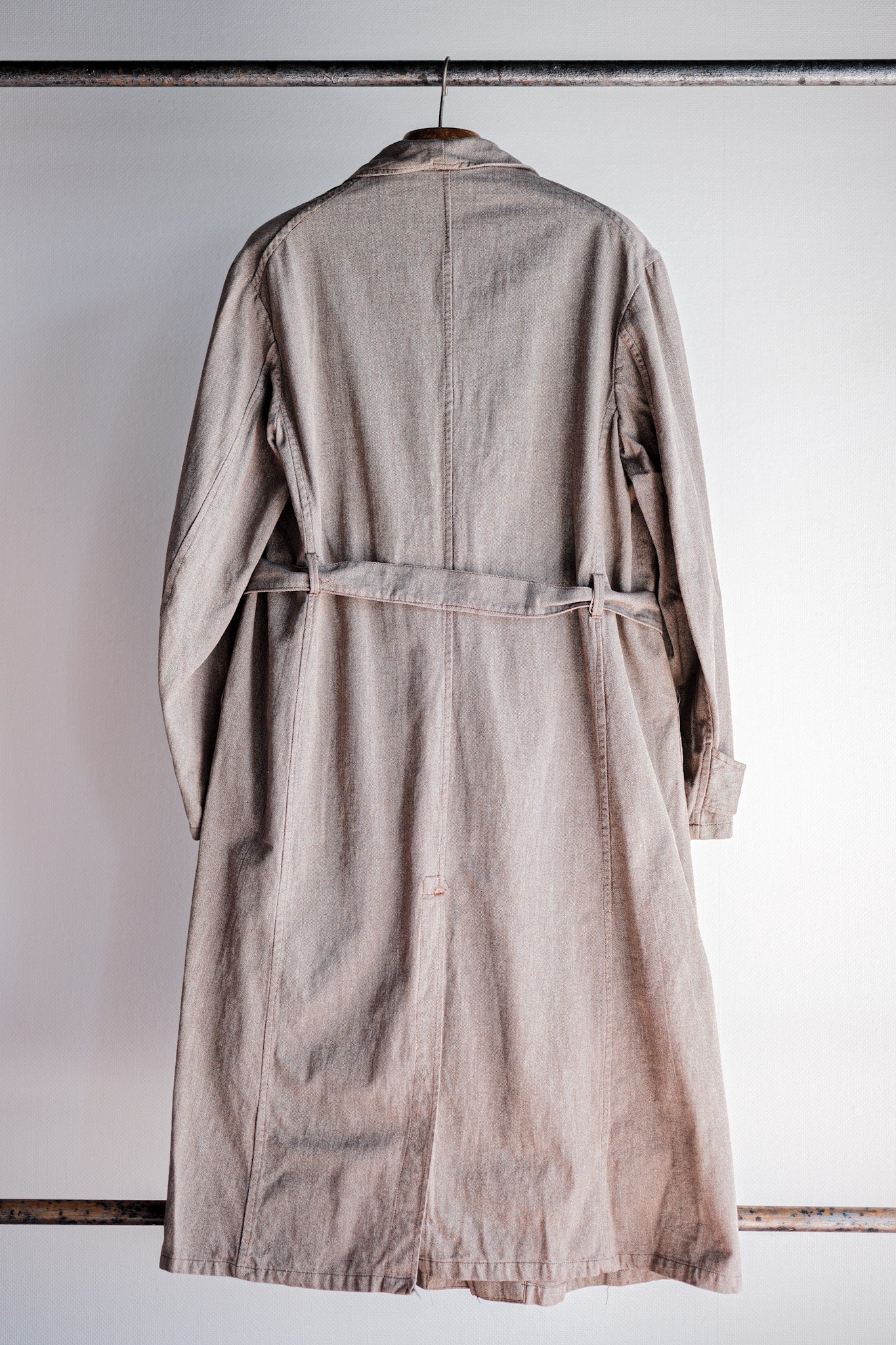 ［~40's］French Vintage Brown Chambray Atelier Coat “Dead Stock”