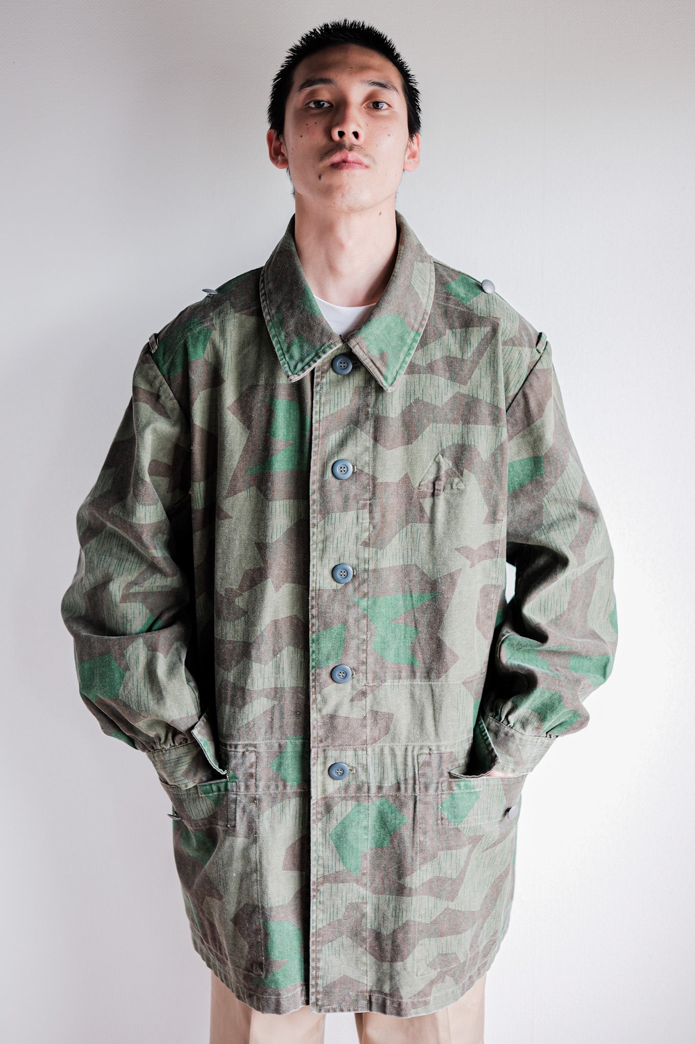 【~70's】German Army Type Splinter Camouflage Paratrooper Jacket "Reproduction"
