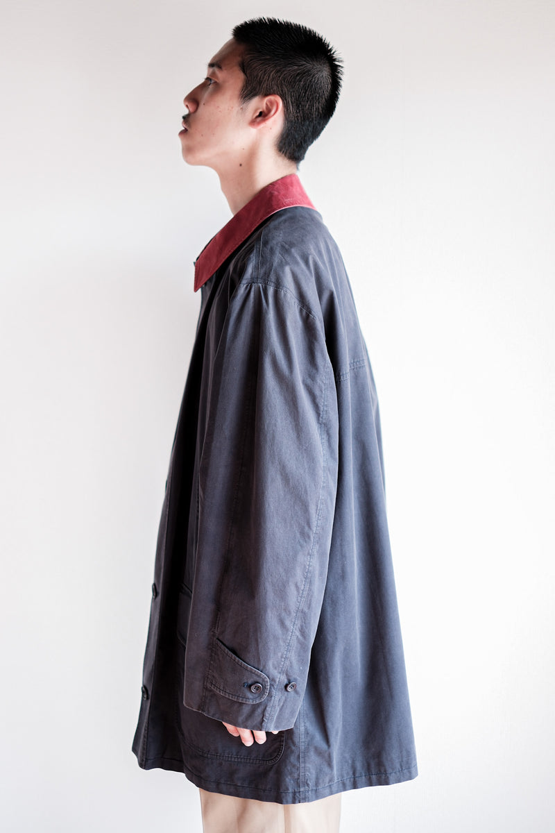 [~ 90's] Invertere 2 Tone Cotton Coat