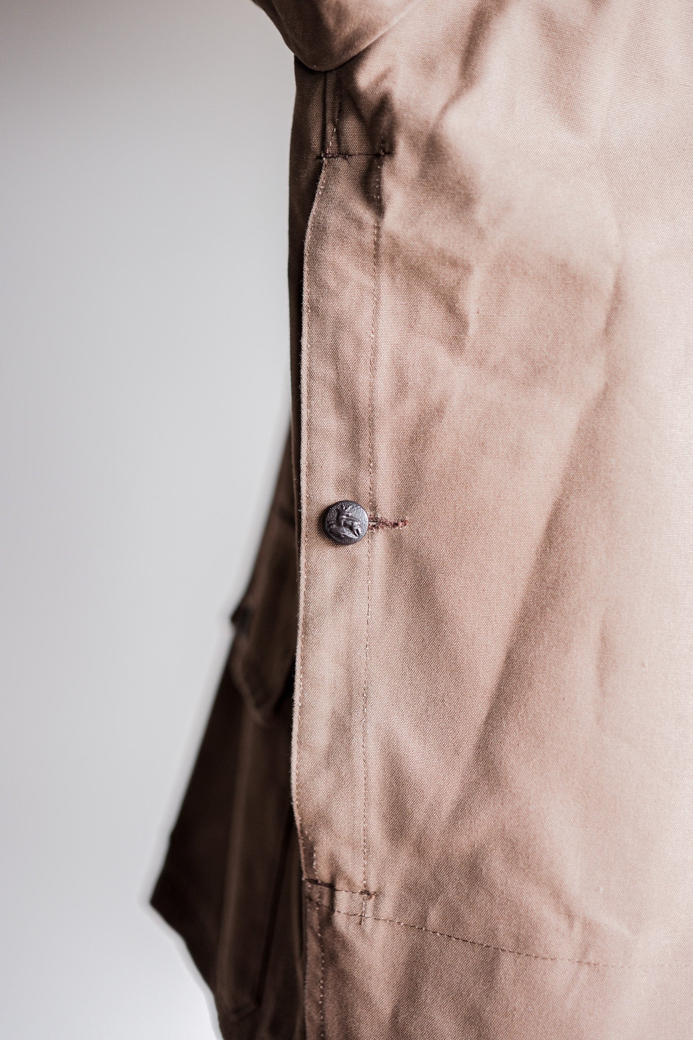 ［~50's］French Vintage Cotton Linen Canvas Hunting Jacket "Dead Stock"