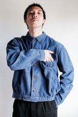 [~ 40's] แจ็คเก็ตนักปั่นจักรยาน Twill Cotton Vintage French